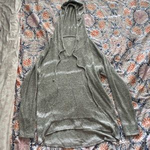 grey sweater/hoodie